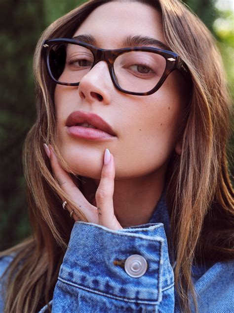 ysl hailey bieber glasses|vogue eyewear hailey Bieber.